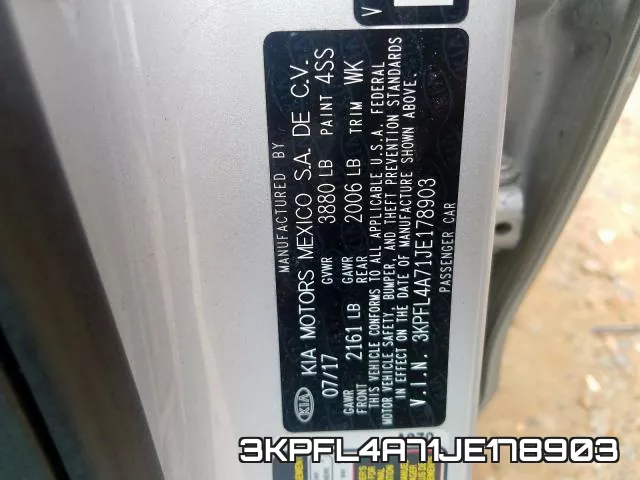 3KPFL4A71JE178903 фото 2