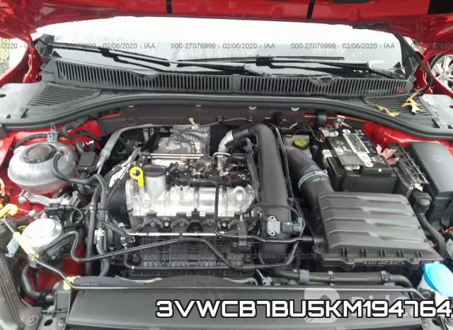 3VWCB7BU5KM194764 фото 2