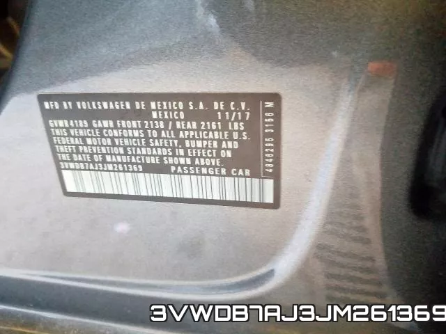 3VWDB7AJ3JM261369 фото 2
