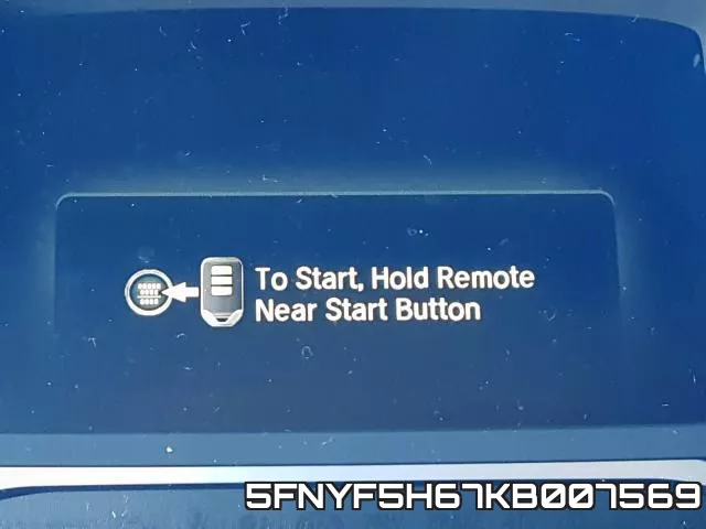 5FNYF5H67KB007569 фото 5