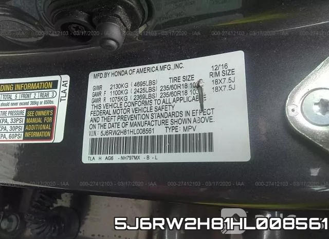 5J6RW2H81HL008561 фото 7