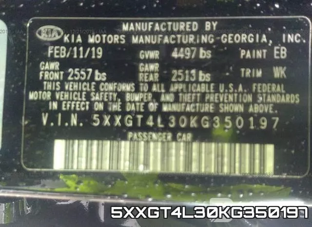 5XXGT4L30KG350197 фото 9