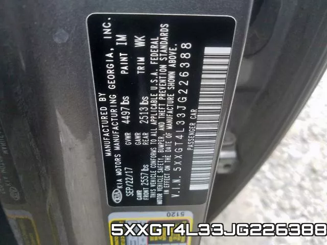 5XXGT4L33JG226388 фото 2
