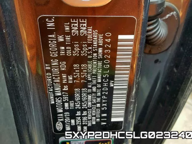 5XYP2DHC5LG023240 фото 2