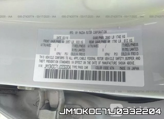 JM1DKDC71J0332204 фото 10