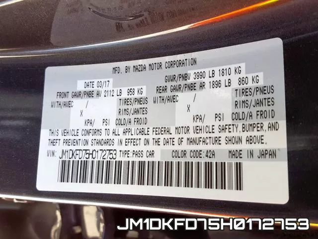JM1DKFD75H0172753 фото 2