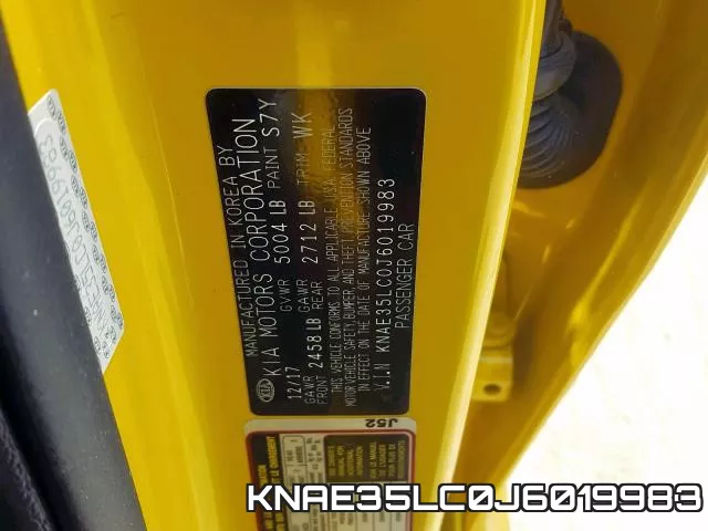 KNAE35LC0J6019983 фото 2