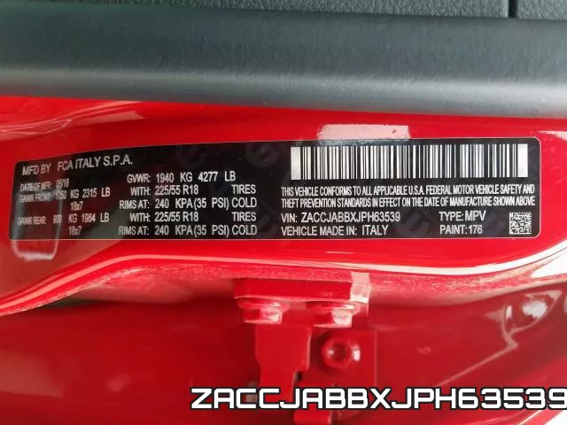 ZACCJABBXJPH63539 фото 2