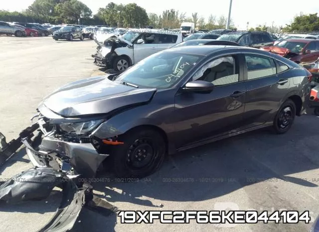 19XFC2F66KE044104 фото 2