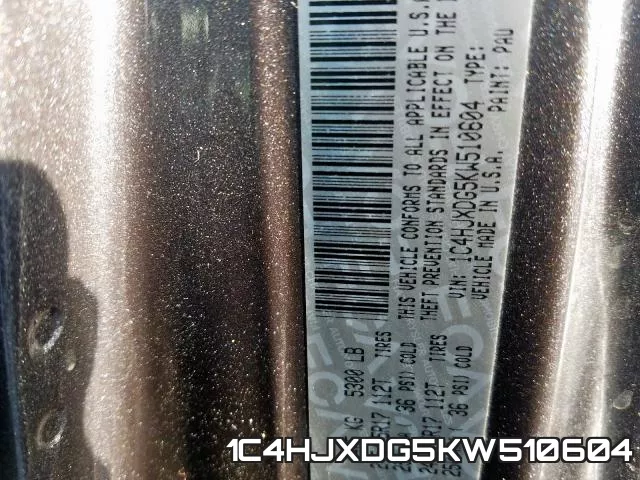 1C4HJXDG5KW510604 фото 2