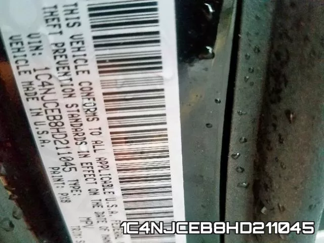 1C4NJCEB8HD211045 фото 2