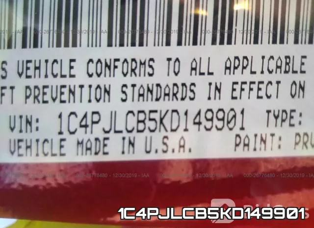 1C4PJLCB5KD149901 фото 7