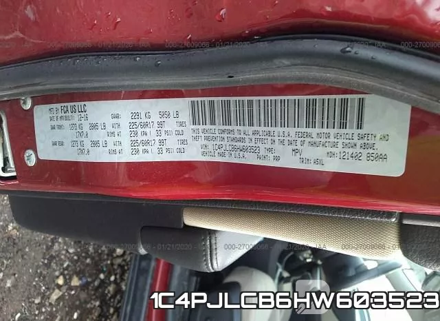 1C4PJLCB6HW603523 фото 7