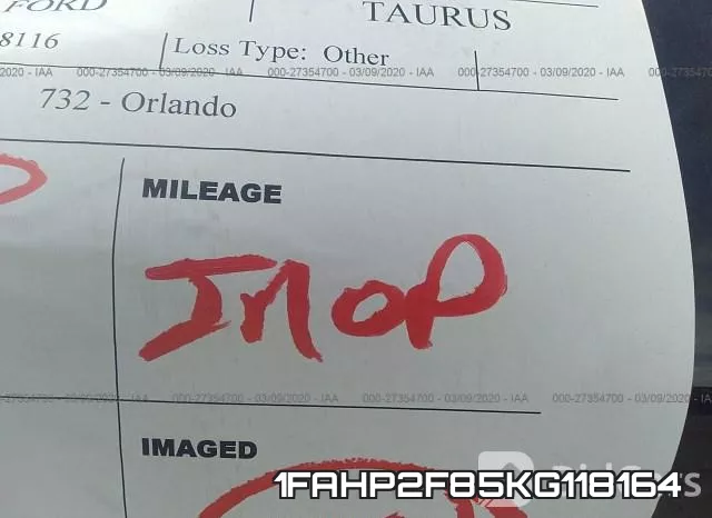 1FAHP2F85KG118164 фото 4