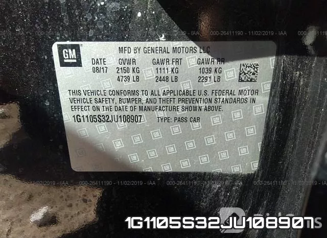 1G1105S32JU108907 фото 8