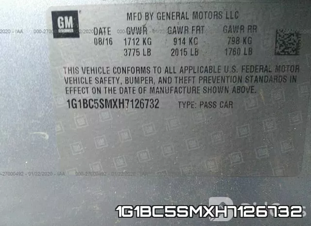 1G1BC5SMXH7126732 фото 8