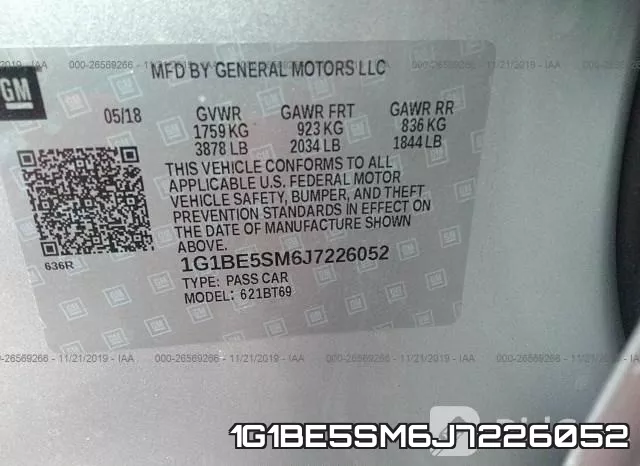 1G1BE5SM6J7226052 фото 5