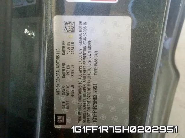 1G1FF1R75H0202951 фото 2