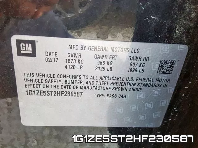 1G1ZE5ST2HF230587 фото 2
