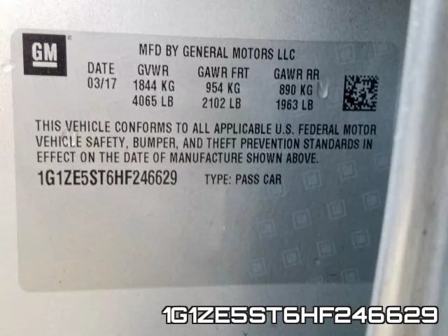 1G1ZE5ST6HF246629 фото 2