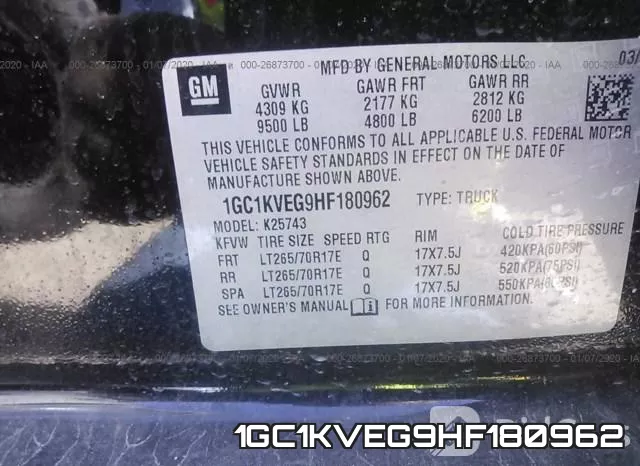 1GC1KVEG9HF180962 фото 6