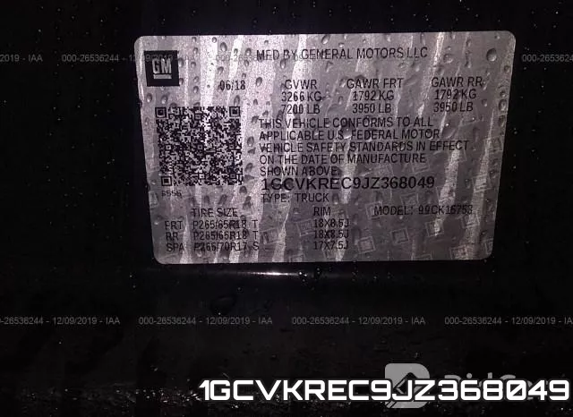 1GCVKREC9JZ368049 фото 8