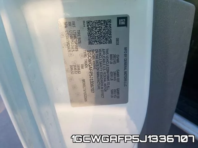 1GCWGAFP5J1336707 фото 2