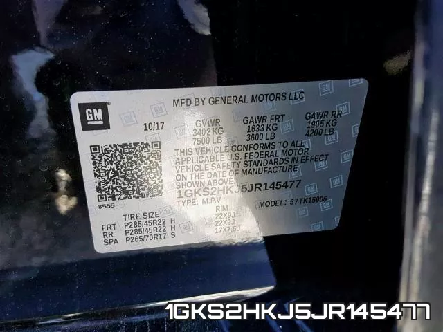 1GKS2HKJ5JR145477 фото 2