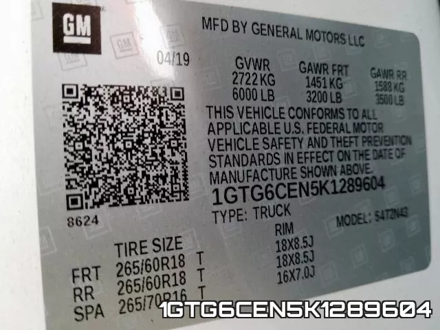 1GTG6CEN5K1289604 фото 2