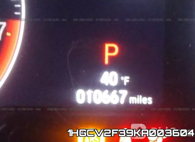1HGCV2F39KA003604 фото 4