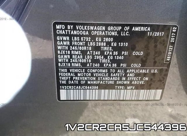1V2CR2CA5JC544396 фото 7