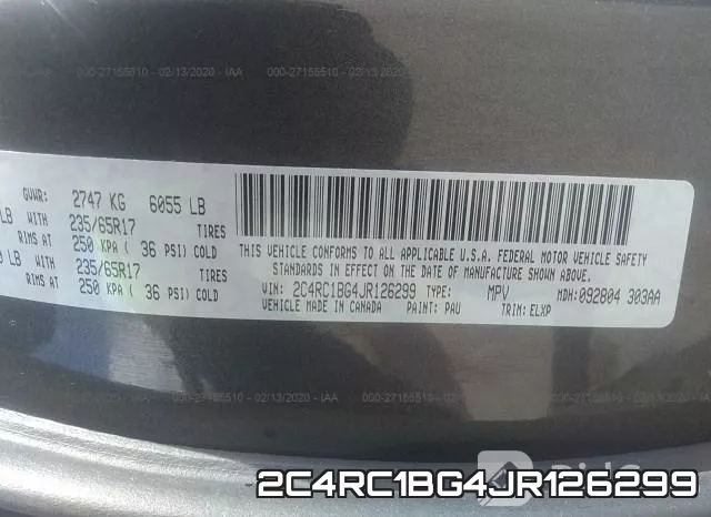 2C4RC1BG4JR126299 фото 10