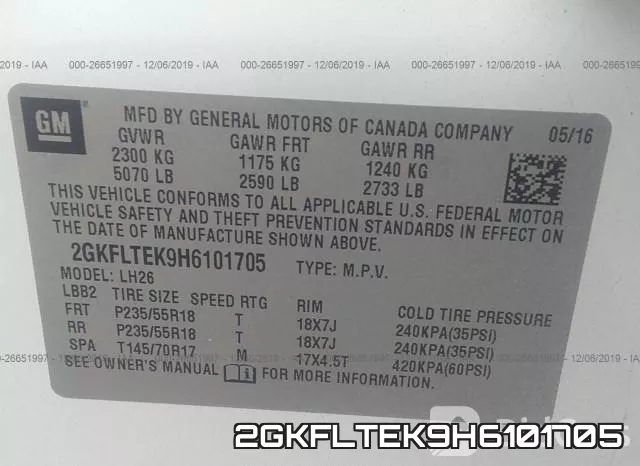 2GKFLTEK9H6101705 фото 9