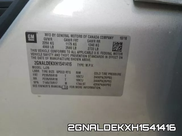 2GNALDEKXH1541416 фото 2