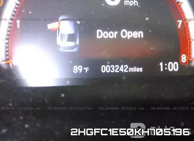 2HGFC1E50KH705196 фото 4