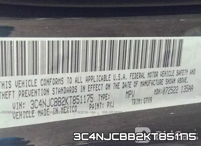 3C4NJCBB2KT851175 фото 8