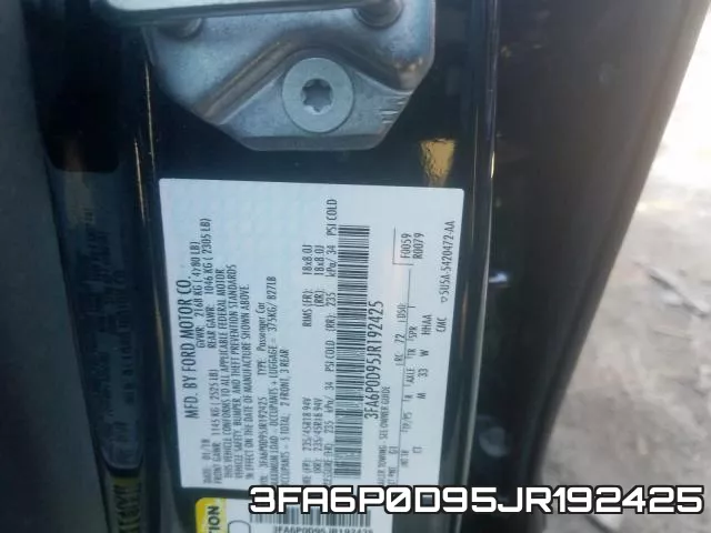 3FA6P0D95JR192425 фото 2