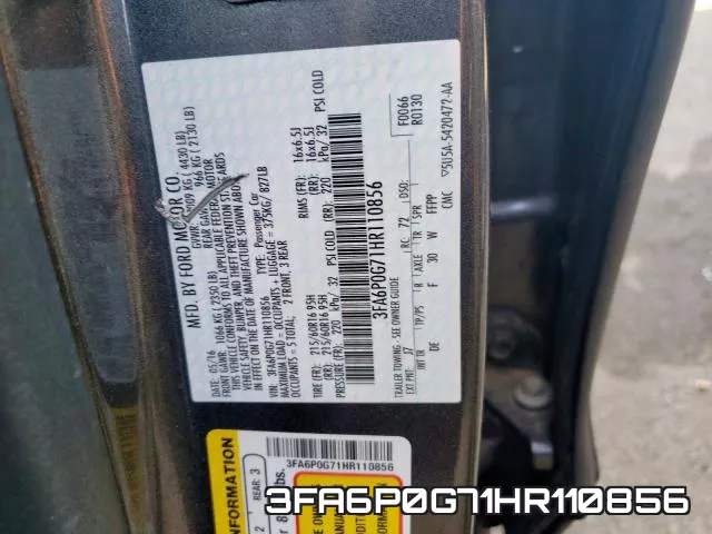 3FA6P0G71HR110856 фото 2