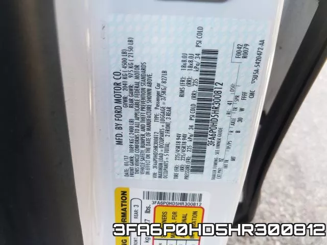 3FA6P0HD5HR300812 фото 2