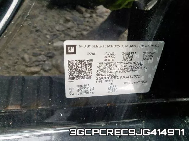 3GCPCREC9JG414971 фото 2