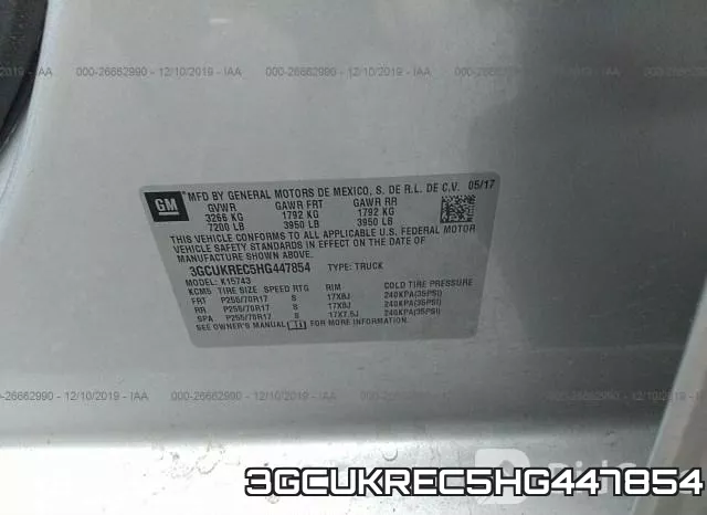 3GCUKREC5HG447854 фото 7