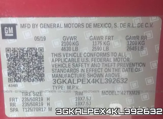 3GKALPEX4KL392632 фото 8