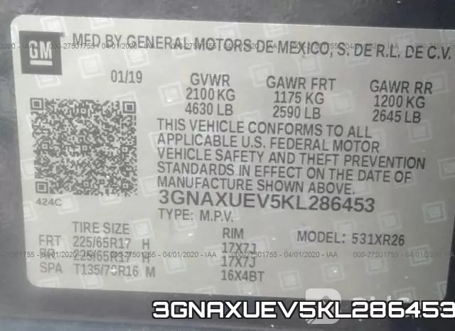 3GNAXUEV5KL286453 фото 9