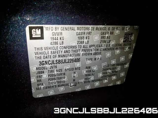 3GNCJLSB8JL226406 фото 2