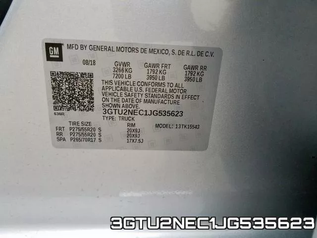 3GTU2NEC1JG535623 фото 2