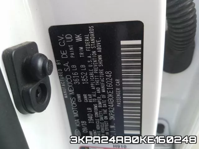 3KPA24AB0KE160248 фото 2