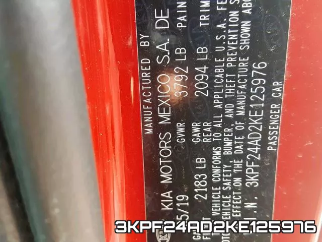3KPF24AD2KE125976 фото 2