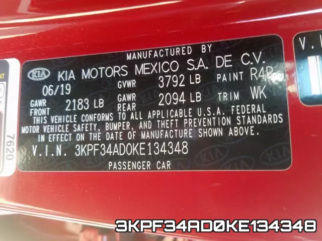 3KPF34AD0KE134348 фото 2