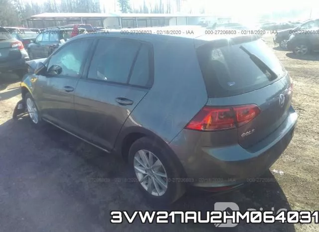 3VW217AU2HM064031 фото 4