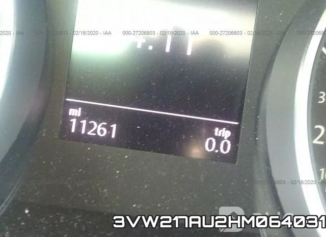 3VW217AU2HM064031 фото 7